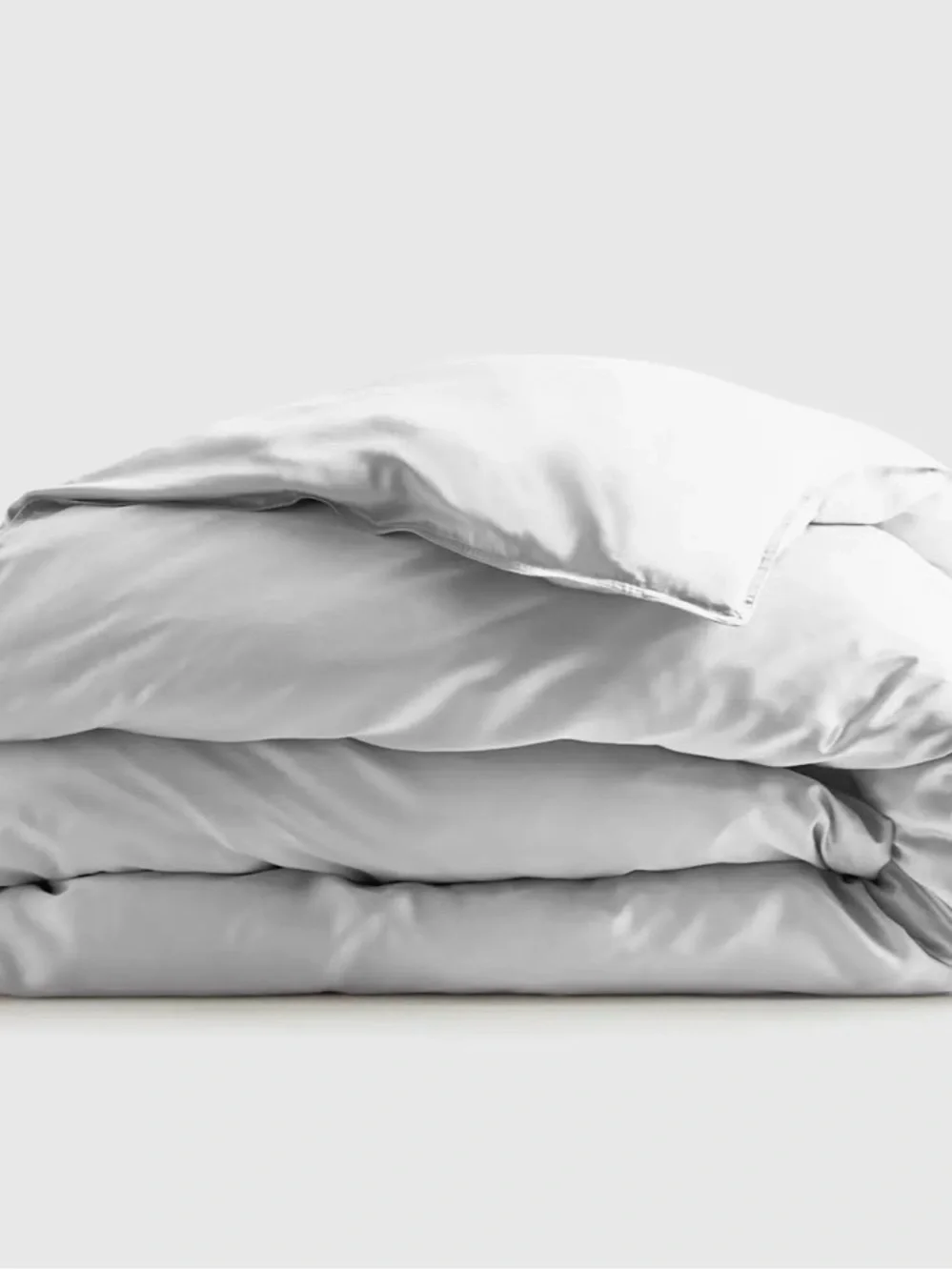 Quince Bamboo King Size Duvet Cover - Light  Grey